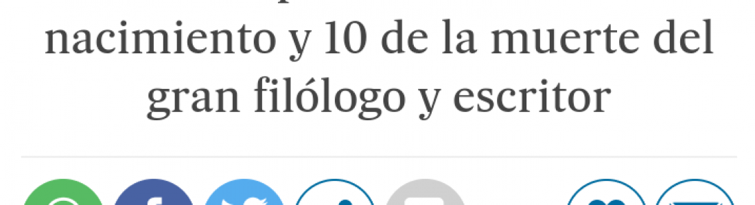 Recuerdo vivo de Alonso Zamora Vicente por Manuel Villa Cellino