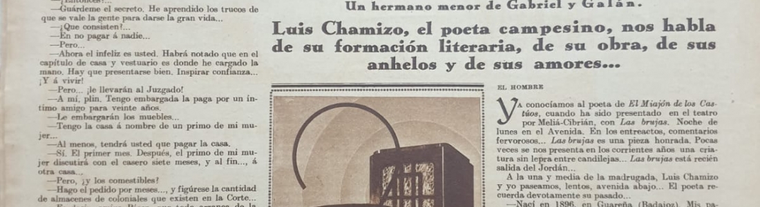 No «Poco más, la verdad» sino ‘Mucho más, la verdad» es Luis Chamizo, amigo José Luis Melero No «Poco más, la verdad» sino ‘Mucho más, la verdad» es Luis Chamizo, amigo José Luis Melero